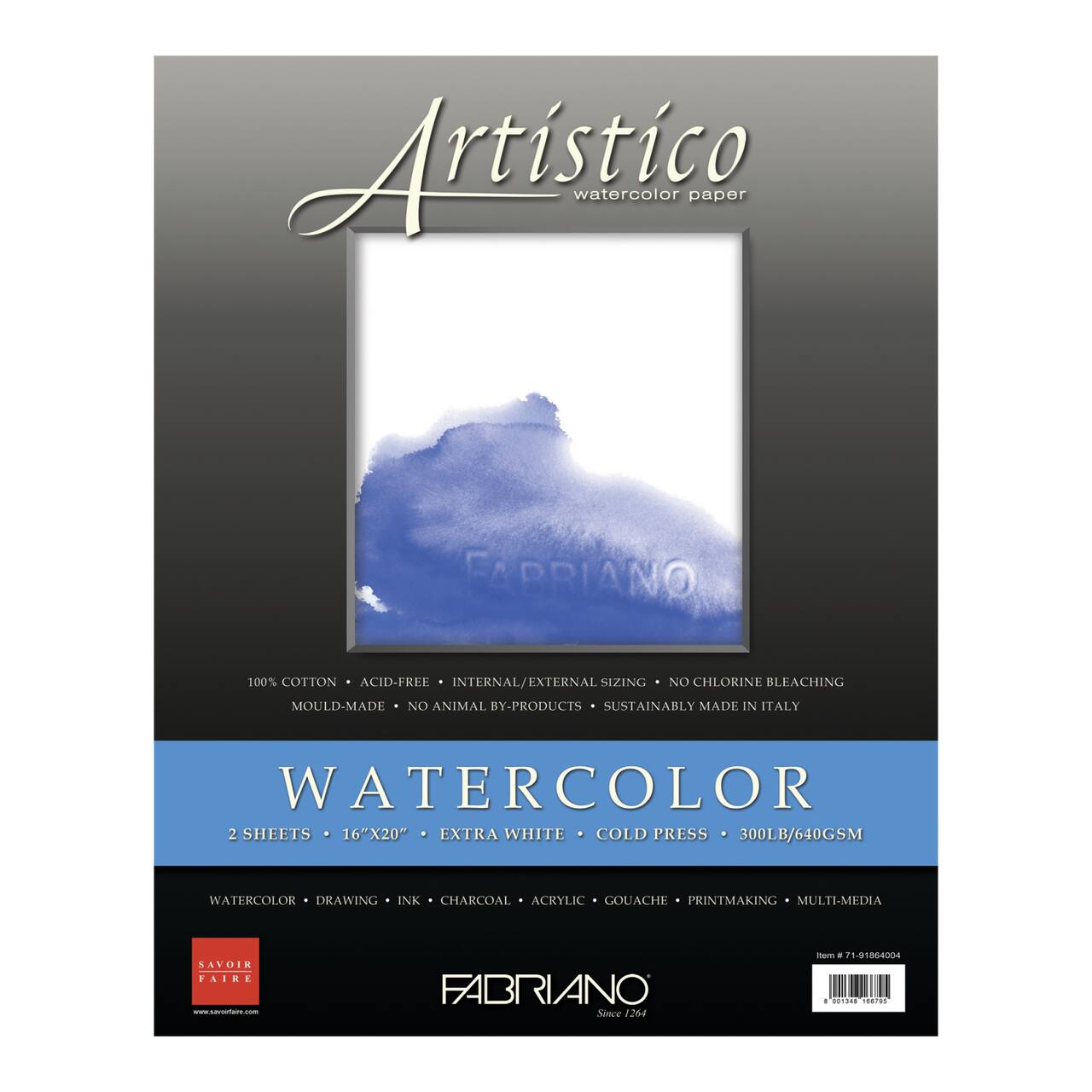 Fabriano&#xAE; Artistico Extra White Watercolor Sheets